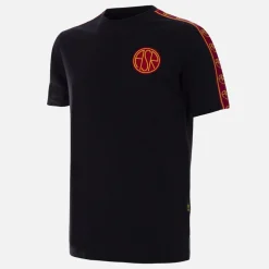 AS Roma Black Taper T-Shirt
