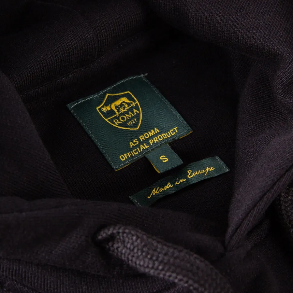 AS Roma Heritage Hooded Sweater Nera