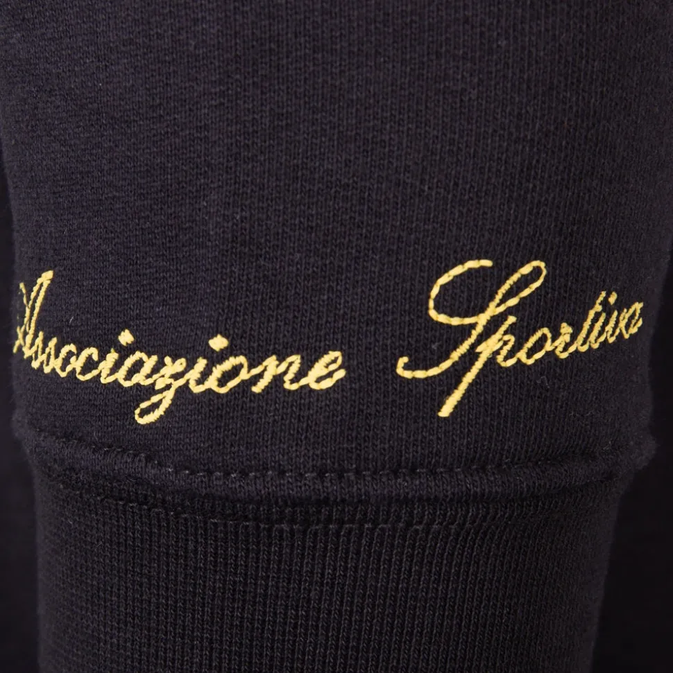 AS Roma Heritage Hooded Sweater Nera