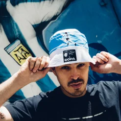 Maradona x COPA Argentina Embroidery Bucket Hat
