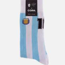 Maradona X COPA Number 10 Argentina Sokken